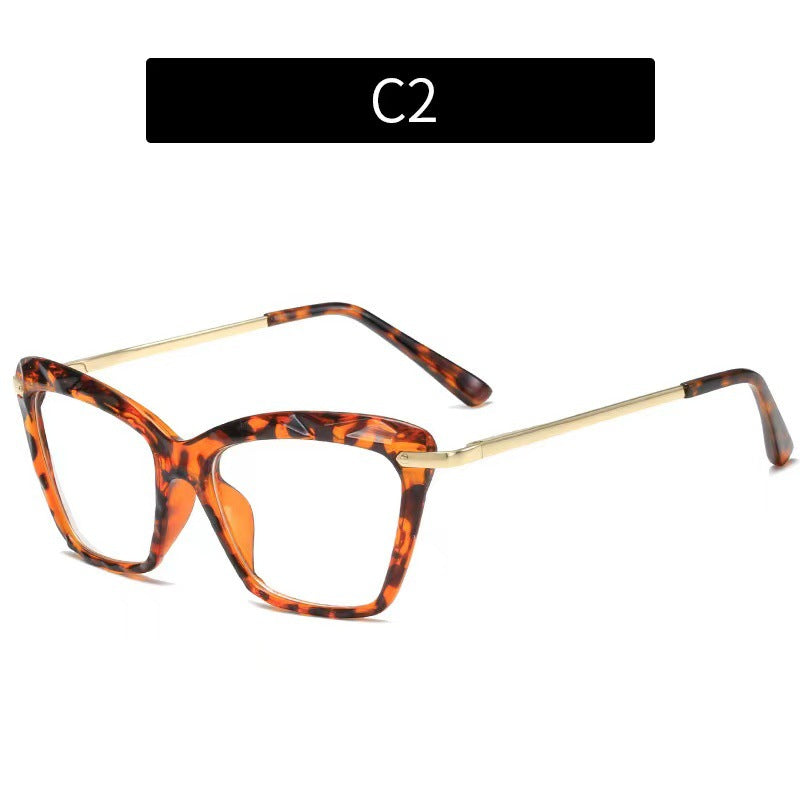 Chic Crystal Cat Eye Glasses