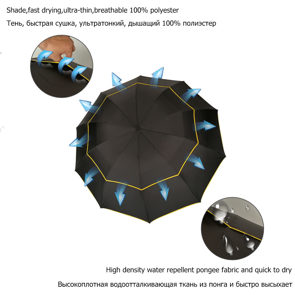 MegaFold Dual Layer Umbrella - Windproof Design