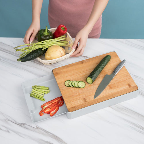 All-in-One Kitchen Board with Storage