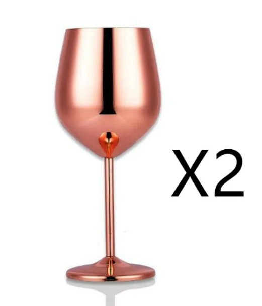 Modern Metal Wine Glass