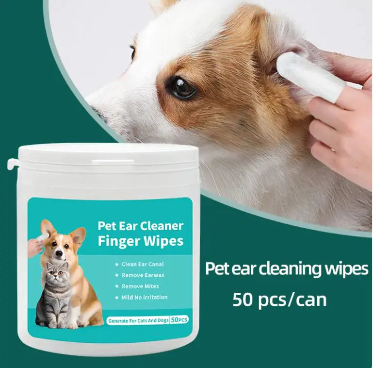 Pet-Safe Ear Cleaning Finger Wipes
