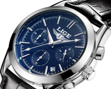 LIGE Men's All-Occasion Quartz Watch