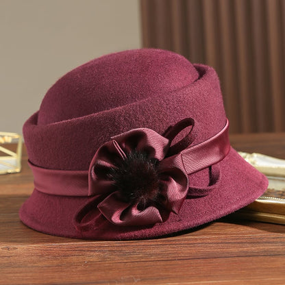 Vintage Woolen Charm Women's Hat