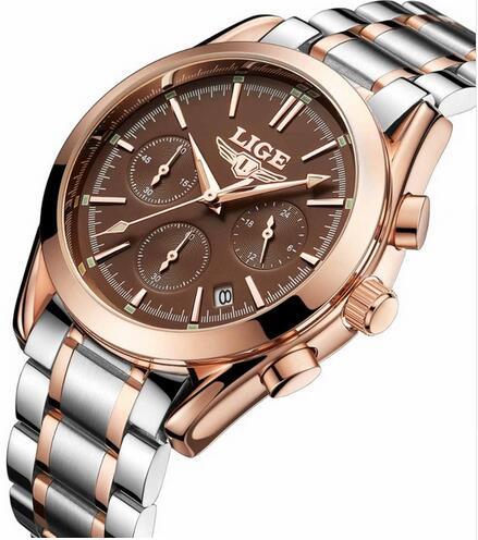 LIGE Men's All-Occasion Quartz Watch