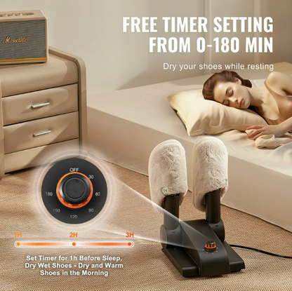 Compact Quick-Dry Footwear Dryer