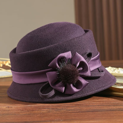 Vintage Woolen Charm Women's Hat