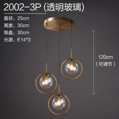 Scandinavian Sleek Glass Pendant Light