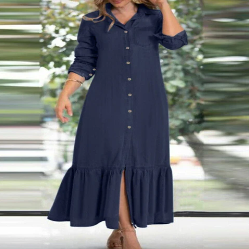 Chic Long Denim Dress