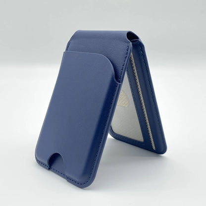 Sleek Leather Card & Phone Holder