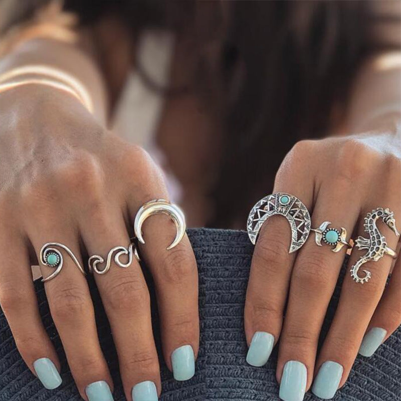 Iqoqo lamaRingi amahle e-Boho Amatshe aqhakazile (Crystal)