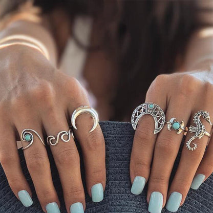 Iqoqo lamaRingi amahle e-Boho Amatshe aqhakazile (Crystal)
