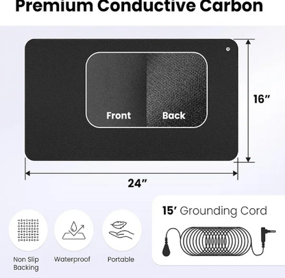 Water-Resistant Grounding Leather Mat
