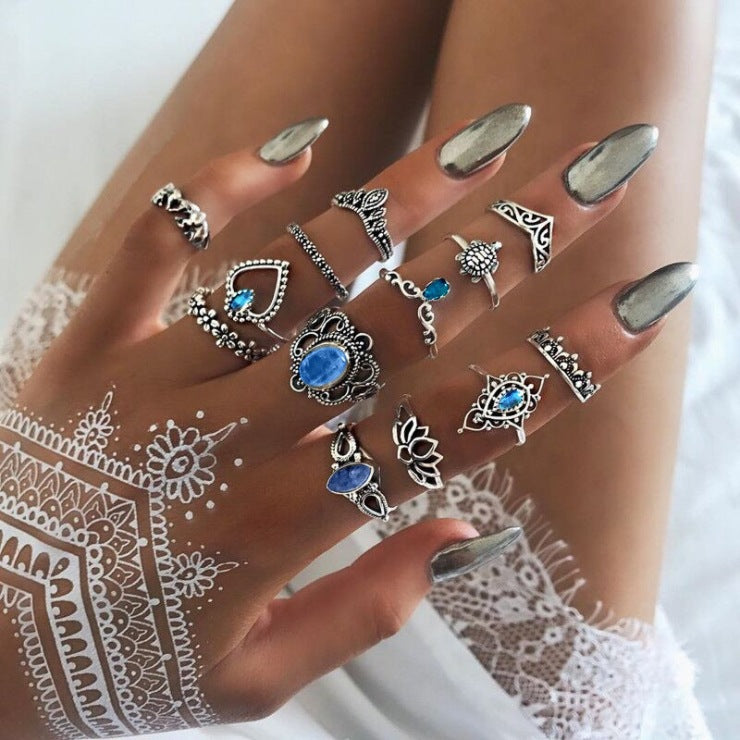 Iqoqo lamaRingi amahle e-Boho Amatshe aqhakazile (Crystal)