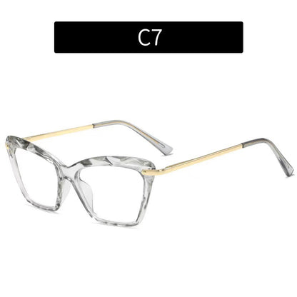 Chic Crystal Cat Eye Glasses