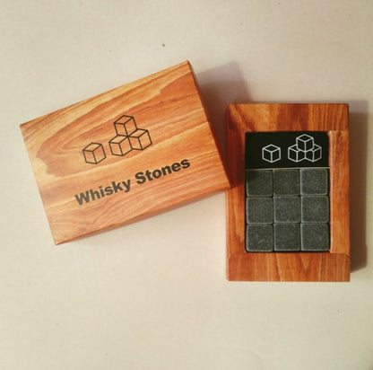 Natuurlike Whiskey Verkoelende Stene