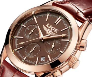 LIGE Men's All-Occasion Quartz Watch