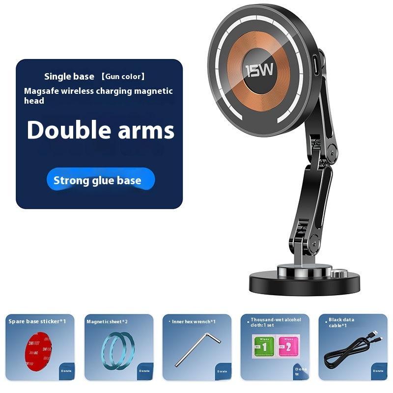 360-Degree Rotating Magnetic Car Mount 15W