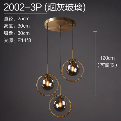 Scandinavian Sleek Glass Pendant Light