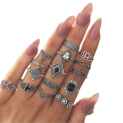 Iqoqo lamaRingi amahle e-Boho Amatshe aqhakazile (Crystal)