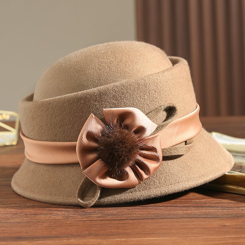 Vintage Woolen Charm Women's Hat