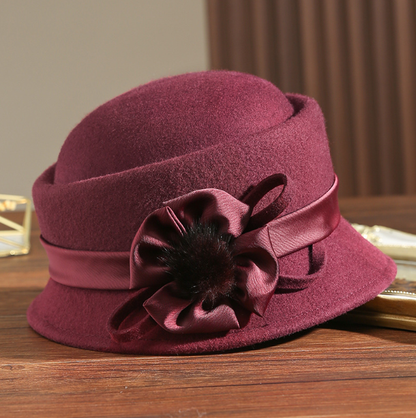 Vintage Woolen Charm Women's Hat