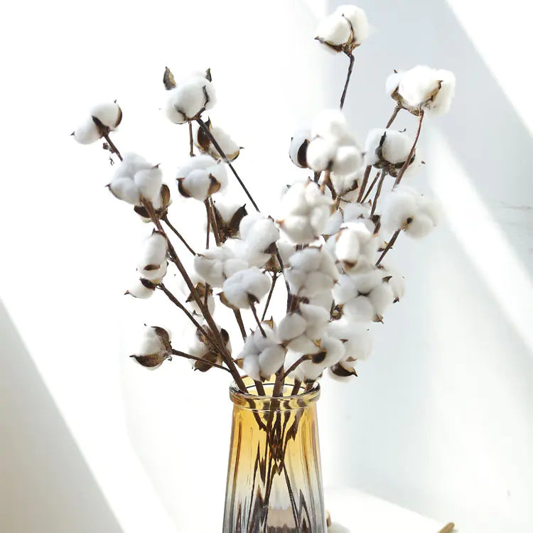 Synthetic Cotton Blossom Stems