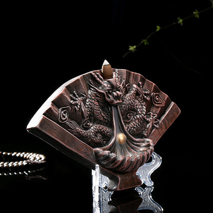 Elegance Ceramic Dragon Incense Tower