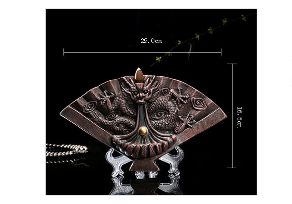 Elegance Ceramic Dragon Incense Tower
