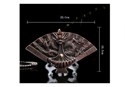 Elegance Ceramic Dragon Incense Tower