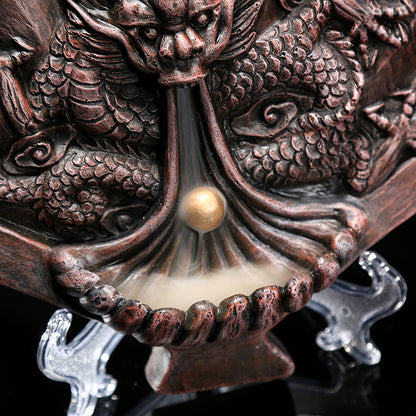 Elegance Ceramic Dragon Incense Tower