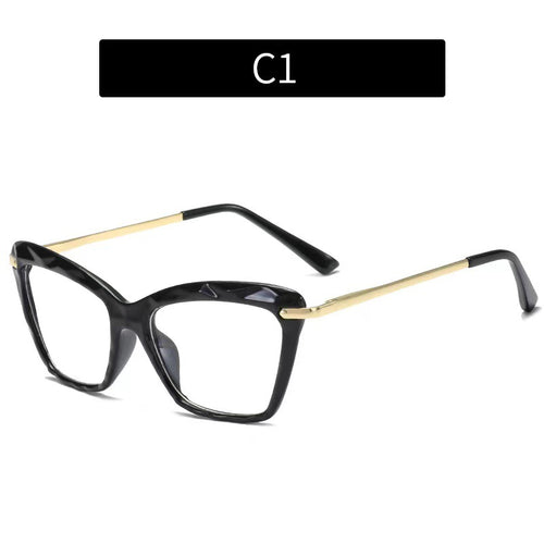 Chic Crystal Cat Eye Glasses