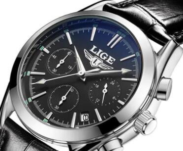LIGE Men's All-Occasion Quartz Watch