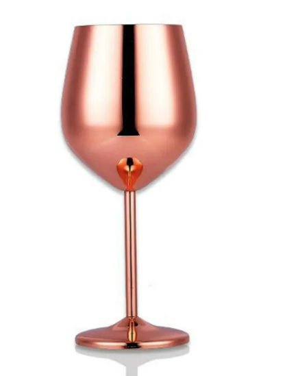 Modern Metal Wine Glass
