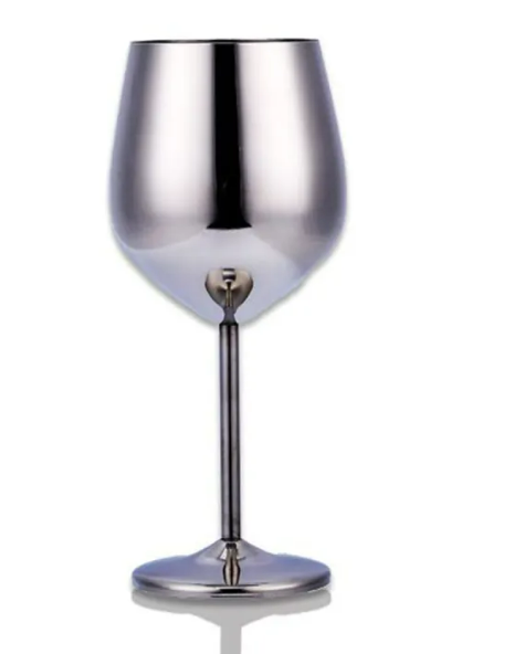 Modern Metal Wine Glass