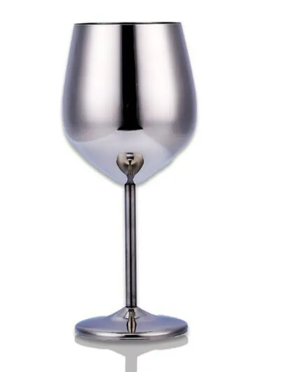 Modern Metal Wine Glass