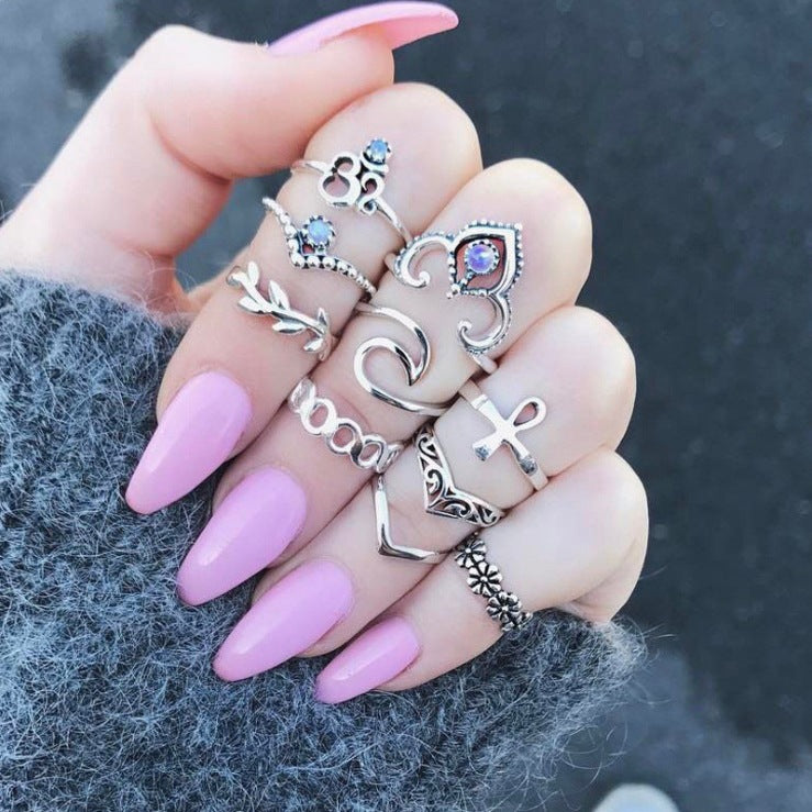 Iqoqo lamaRingi amahle e-Boho Amatshe aqhakazile (Crystal)