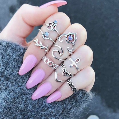 Iqoqo lamaRingi amahle e-Boho Amatshe aqhakazile (Crystal)