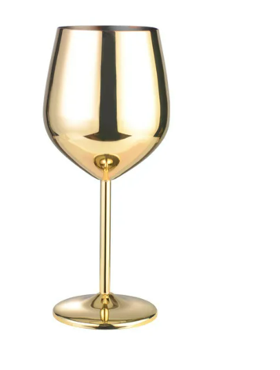 Modern Metal Wine Glass