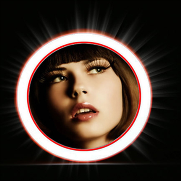 Portable Wireless LED Makeup Mirror with Charging Base