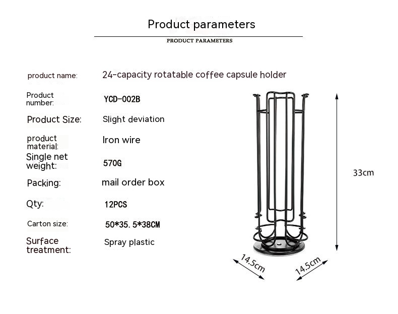 360° Swivel Coffee Pod Holder