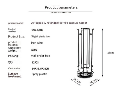 360° Swivel Coffee Pod Holder