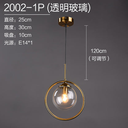 Scandinavian Sleek Glass Pendant Light