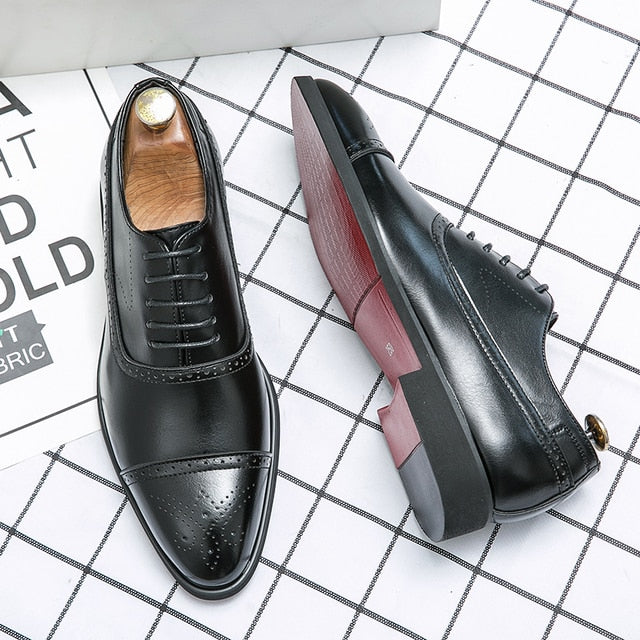 Modern Red Sole Oxfords for Men