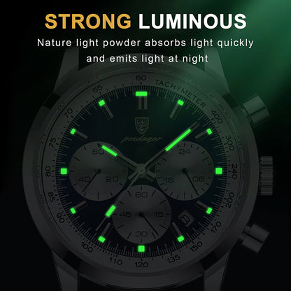 POEDAGAR Men’s Elite Waterproof Timepiece