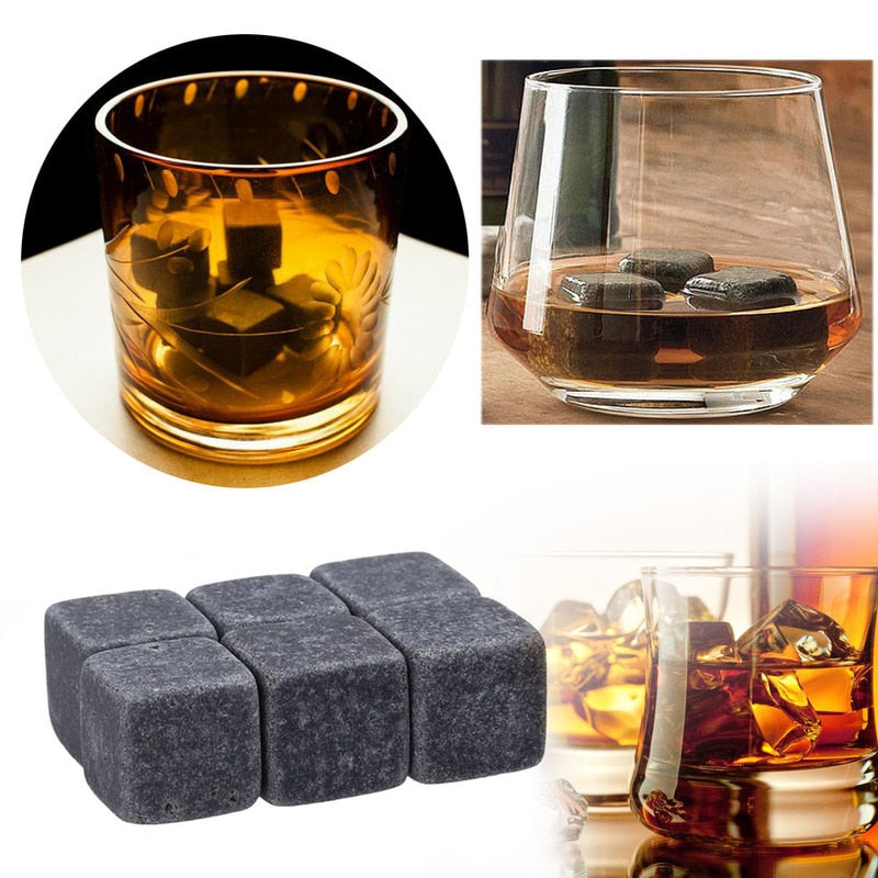 Natuurlike Whiskey Verkoelende Stene