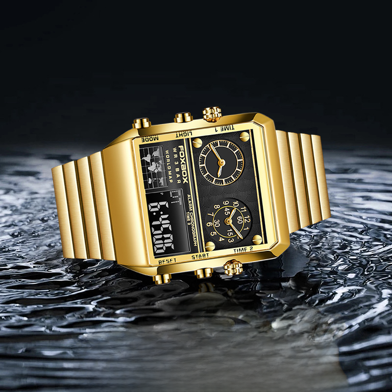 FOXBOX Elite Luminous Quartz Sports Watch