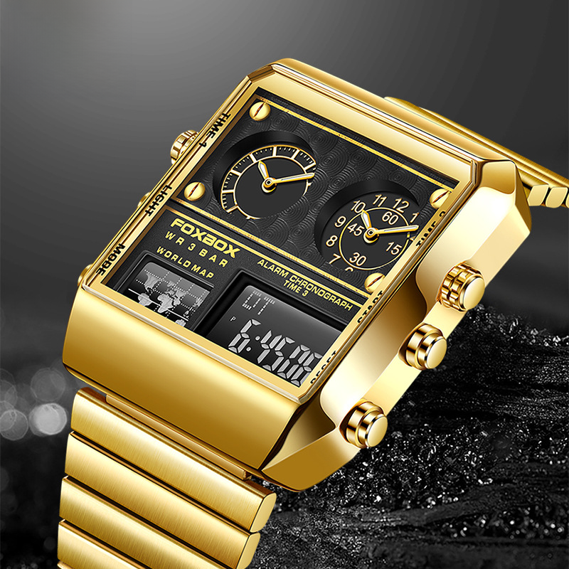 FOXBOX Elite Luminous Quartz Sports Watch
