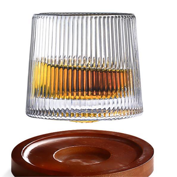 Deluxe Spinning Crystal Whiskey Glass