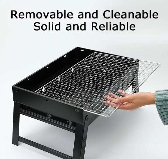 Portable Charcoal BBQ Grill Set