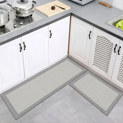 2-Pack Elegant Kitchen Mats, Non-Slip & Water-Resistant